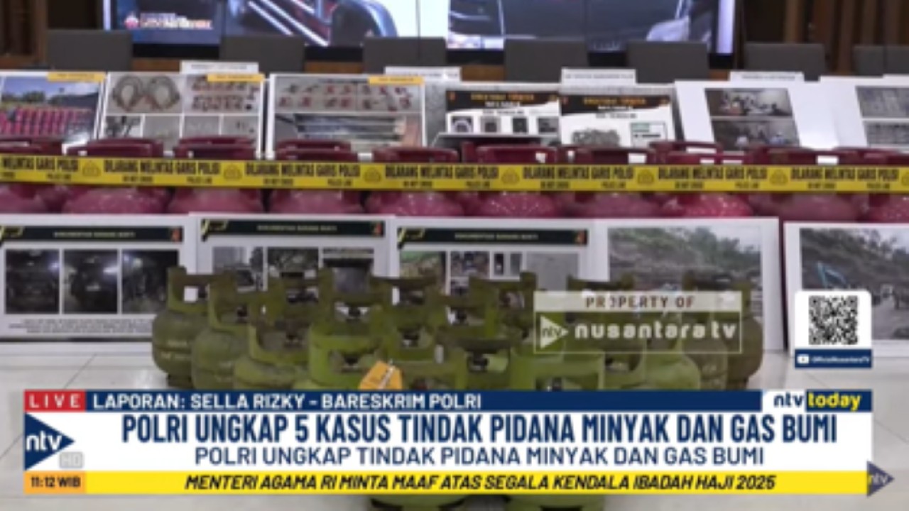 Direktorat Tindak Pidana Tertentu Bareskrim Polri membongkar kasus penyalahgunaan gas bersubsidi 3 kilogram