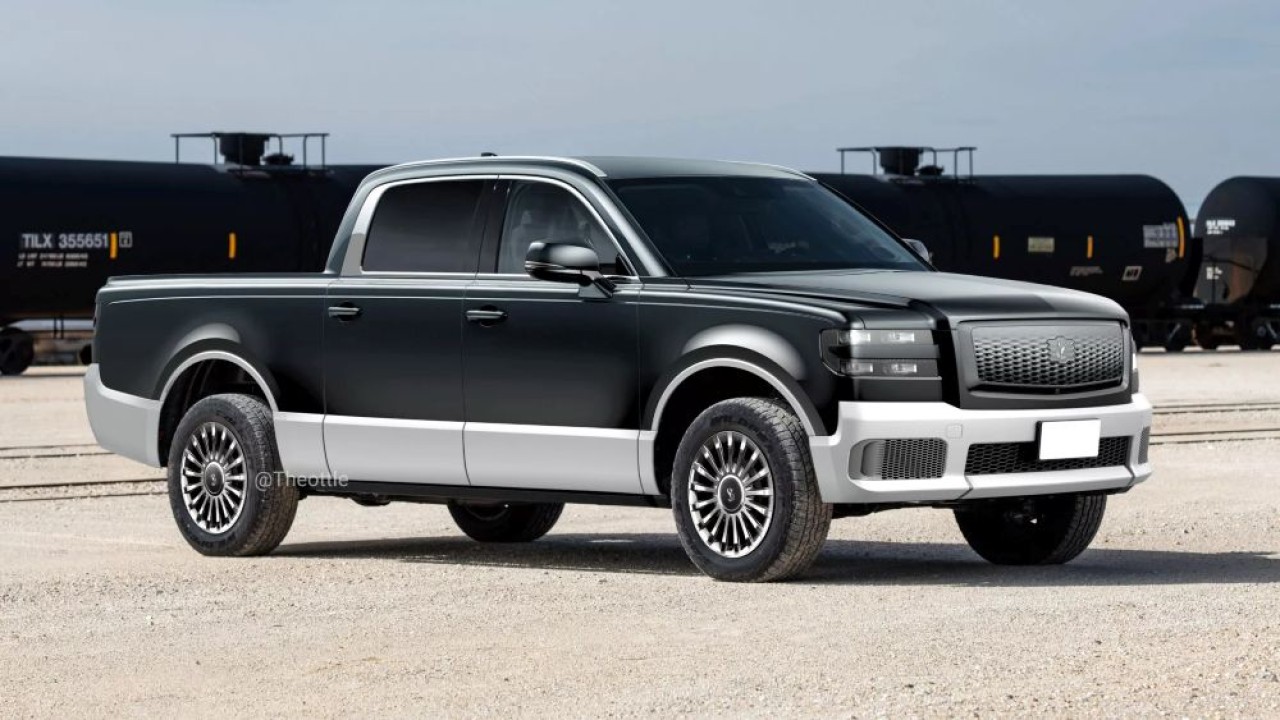 Theophilus Chin menyulap Toyota Century menjadi truk pickup besar dengan sentuhan kemewahan khasnya. (Foto: Istimewa via Carscoops)