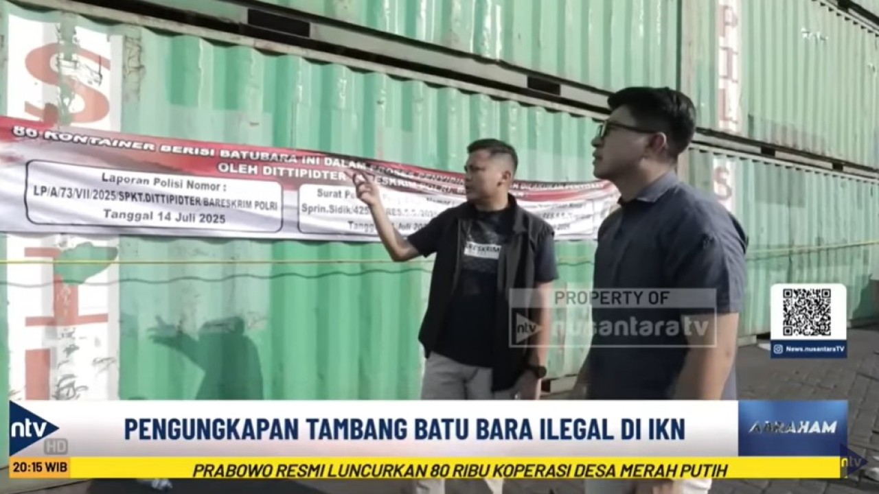 Kanit 5 Subdit V Dittipidter Bareskrim Polri, AKBP Andi Purwanto saat berbincang dengan jurnalis Nusantara TV Abraham Silaban dalam program 'Abraham', Senin, 21 Juli 2025.