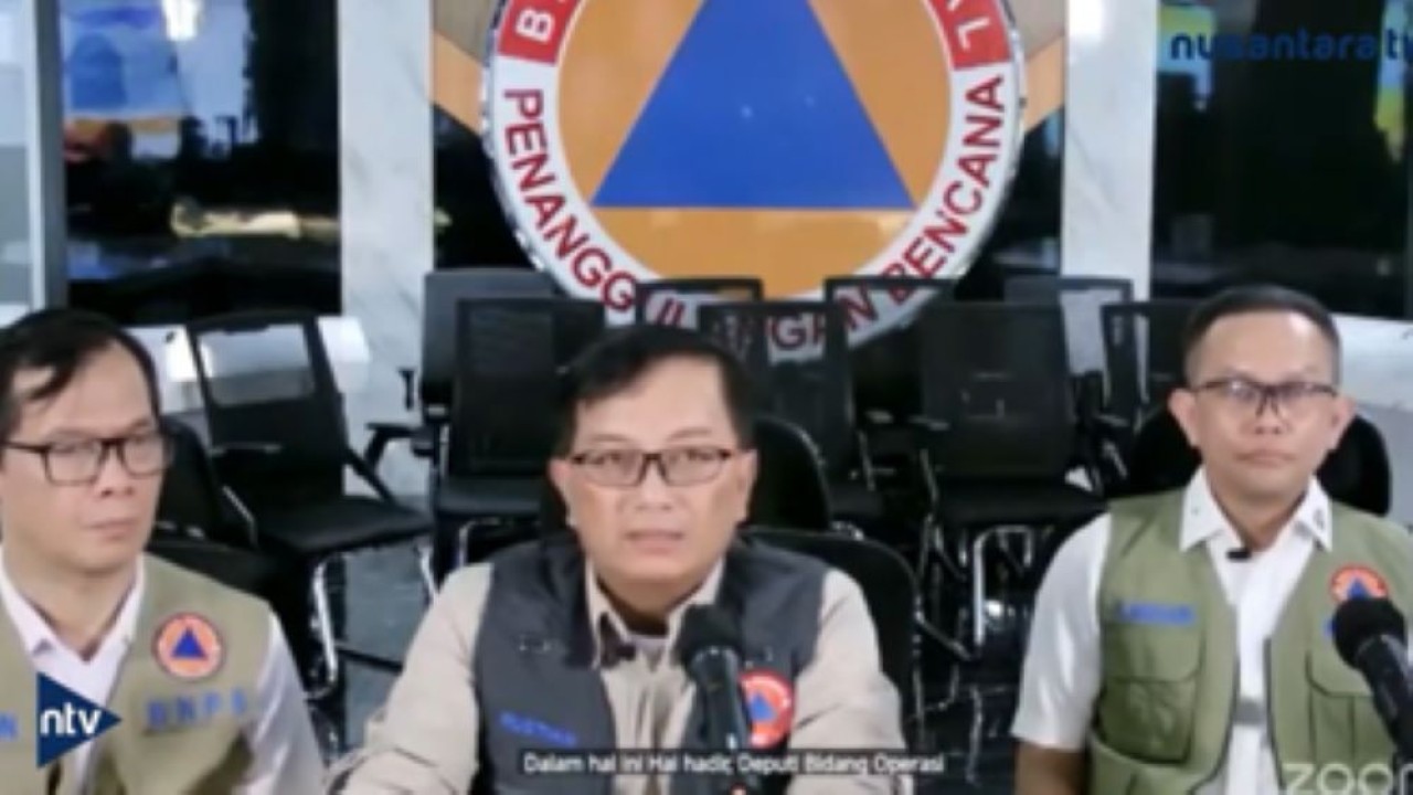 BNPB menggelar rapat evaluasi penanganan ancaman tsunami di 5 provinsi pasca gempa Rusia