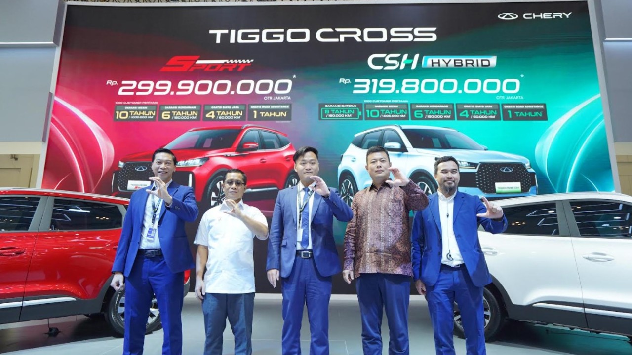 Chery TIGGO Cross CSH Hybrid dan Sport 1.5T resmi diluncurkan pada ajang GIIAS 2025. (Foto: Istimewa/Adiantoro/NTV)