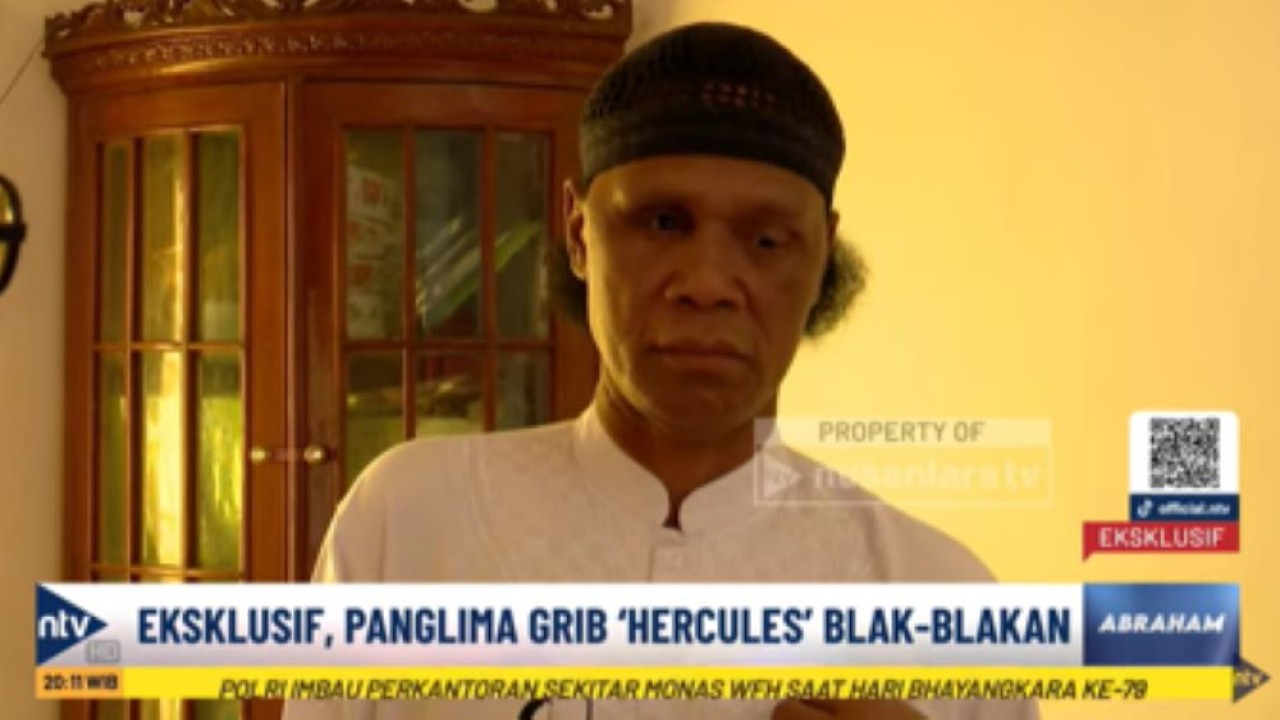 Hercules dalam program Abraham di Nusantara TV