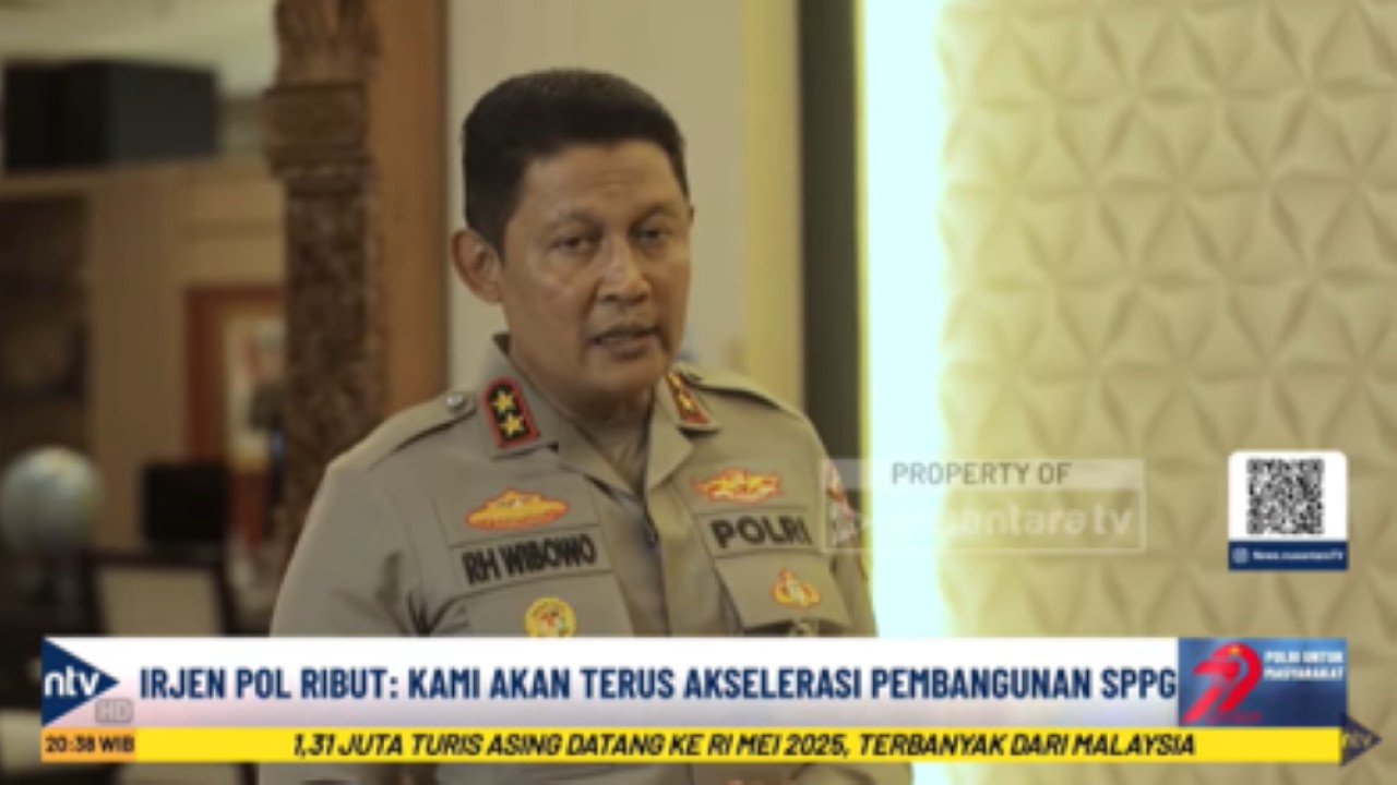 Kapolda Jateng, Irjen Pol Ribut Hari Wibowo dalam program Abraham di Nusantara TV