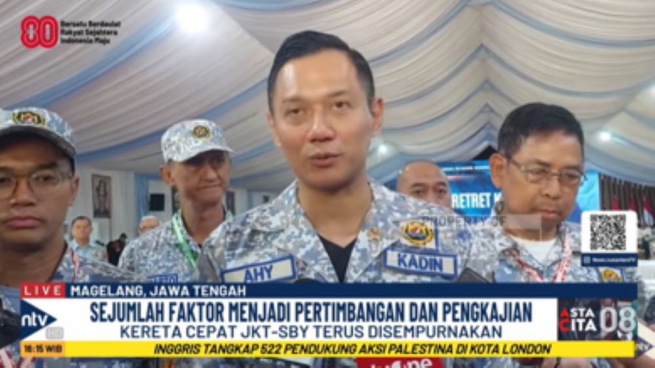 Menko Bidang Infrastruktur dan Pembangunan Kewilayahan Agus Harimurti Yudhoyono (AHY)