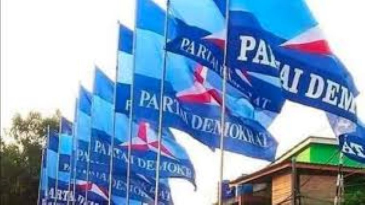 Ilustrasi bendera Partai Demokrat/ist