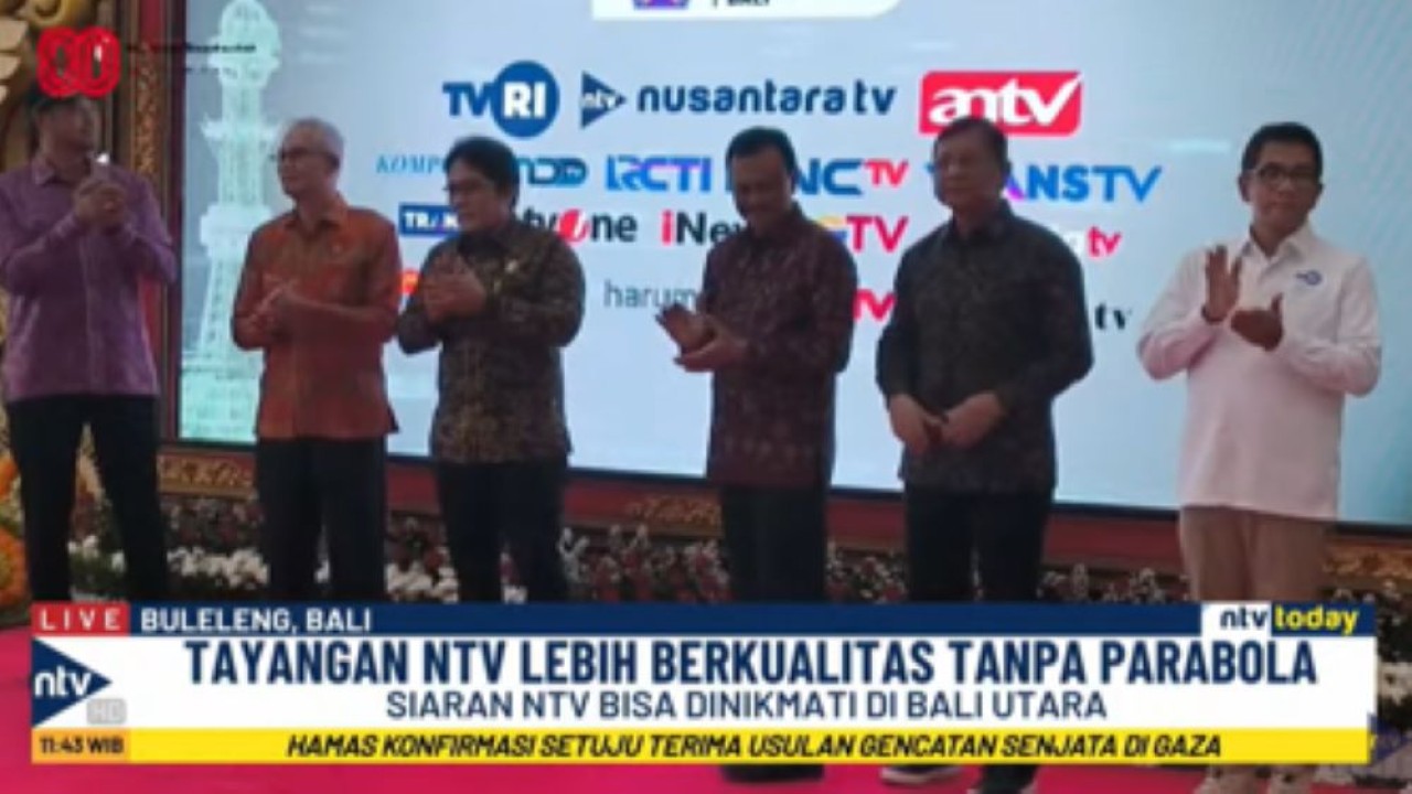 Peluncuran siaran televisi digital Tahap II Turyapada Tower di Buleleng, Bali