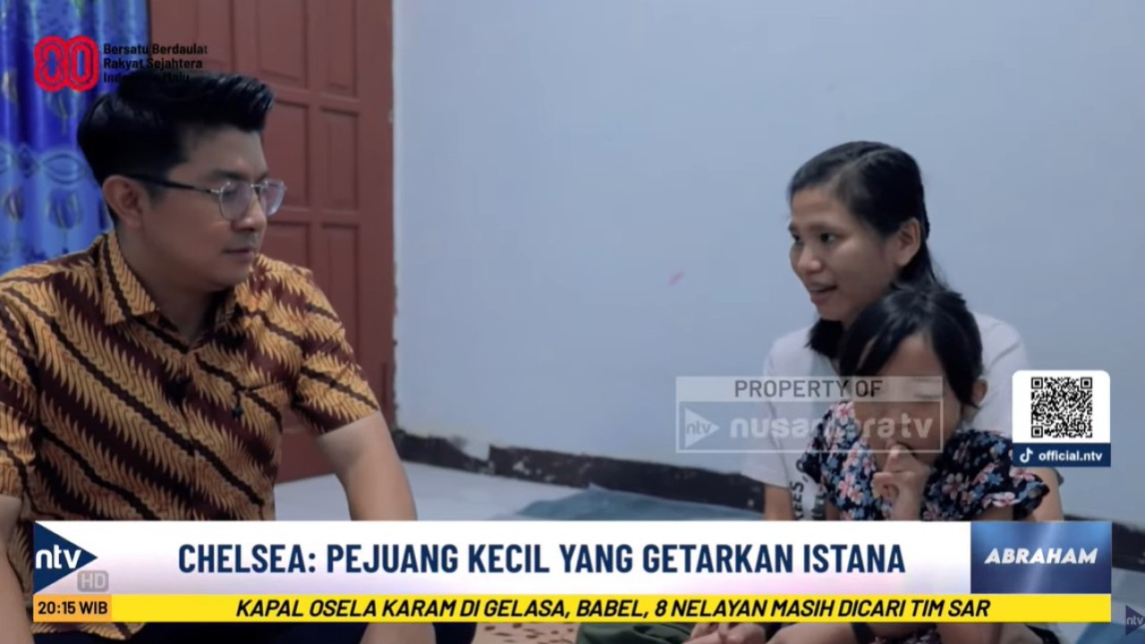 Ibunda Chelsea Gracia, Elsaday, saat berbincang dengan jurnalis Nusantara TV Abraham Silaban dalam program 'Abraham', Senin, 18 Agustus 2025.