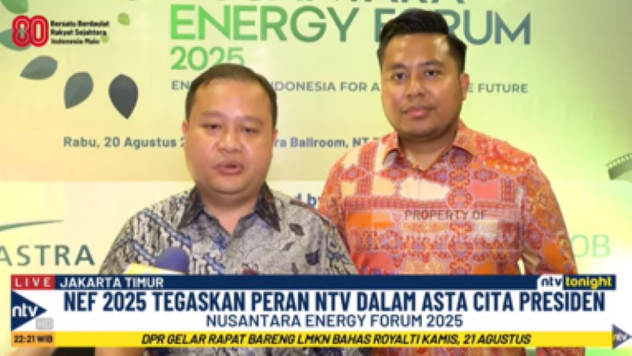 Direksi Nusantara TV Dimpos Tampubolon (kiri) dan Tommy William Tampubolon