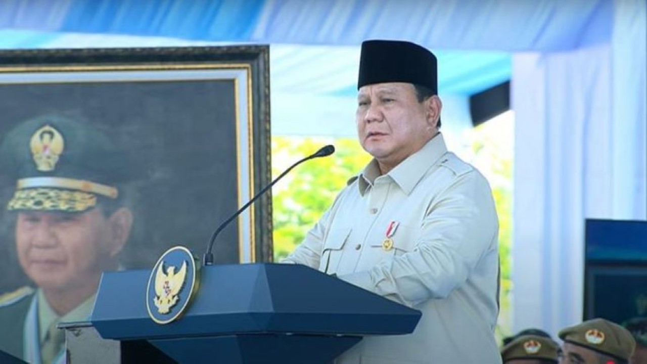 Presiden Prabowo Subianto (tangkapan layar YouTube Sekretariat Presiden)