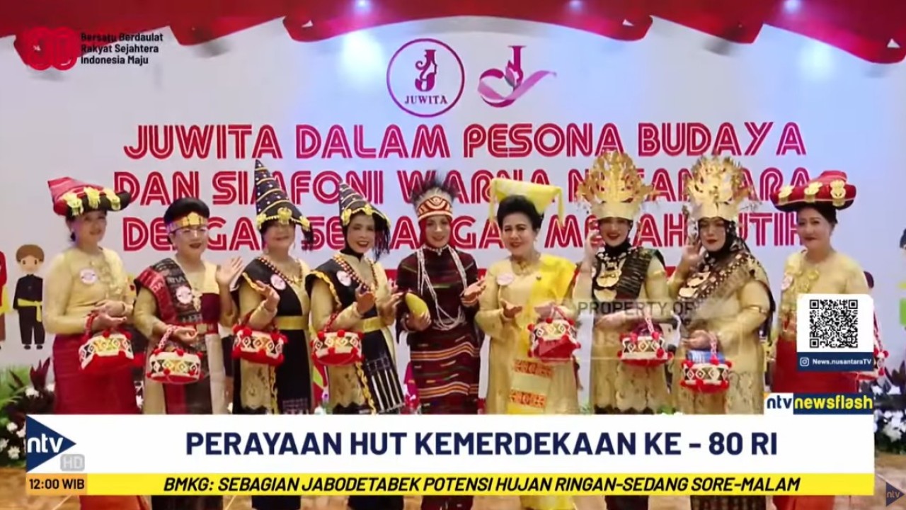 Komunitas Juwita menyelenggarakan acara bertema "Pesona Budaya dan Simfoni Warna Nusantara dengan Semangat Merah Putih".
