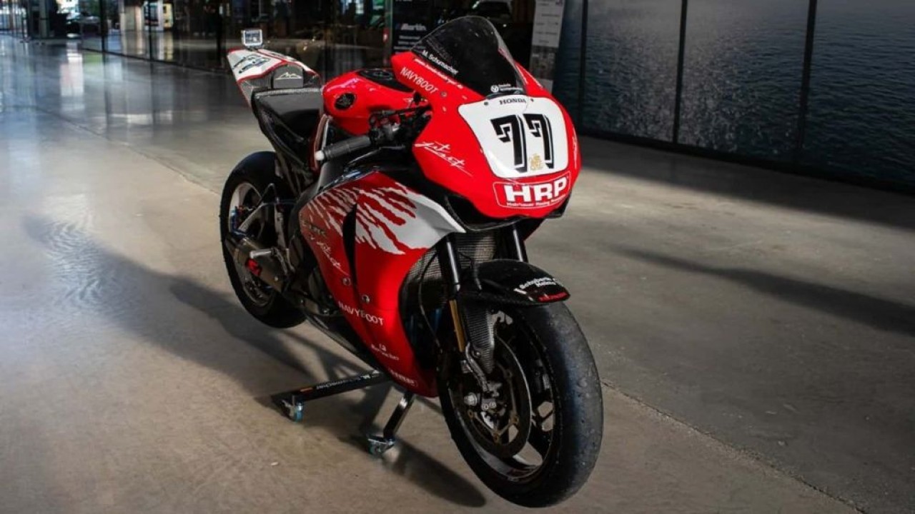 Motor Honda Superbike milik Michael Schumacher. (Foto: RM Sotheby's via RideApart)