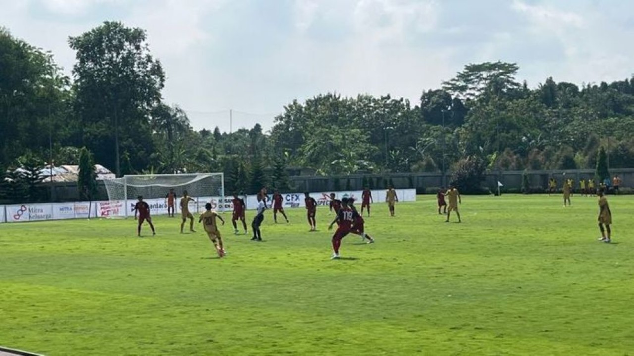 Persija Jakarta U-16 vs Bhayangkara Presisi Lampung FC U-16 di ajang Nusantara Open 2025. (Dok.Ntvnews.id/Alber Laia)