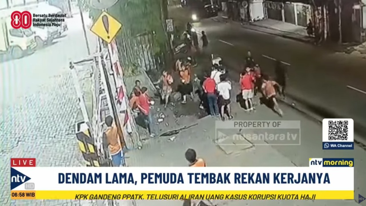 Seorang pemuda di Kedunghalang, Kecamatan Bogor Utara, Kota Bogor, Jawa Barat, menembak rekan kerjanya sendiri menggunakan airsoft gun.