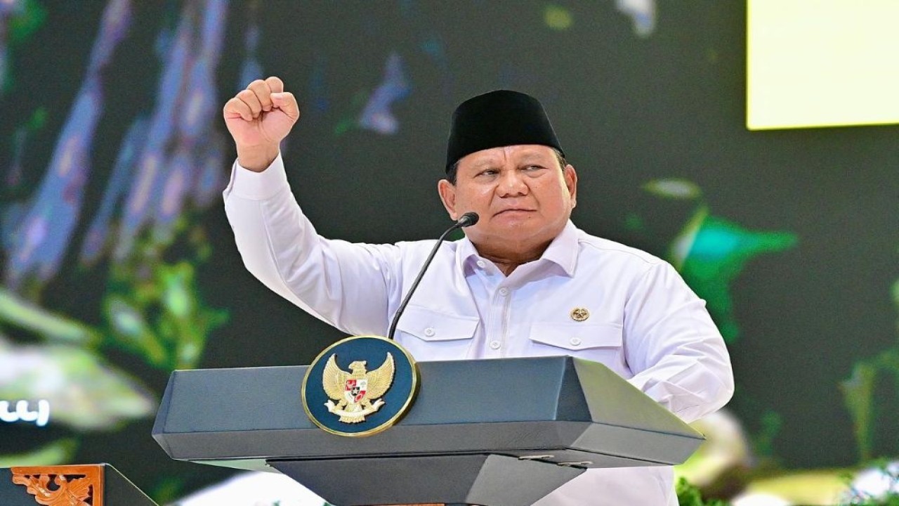 Presiden Prabowo Subianto. (BPMI Setpres/Rusman)