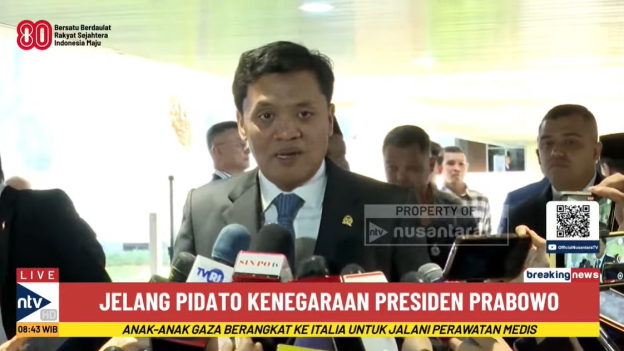 Ketua Komisi III DPR RI dari Fraksi Gerindra Habiburokhman dalam Breaking News Nusantara TV, Jumat, 15 Agustus 2025.