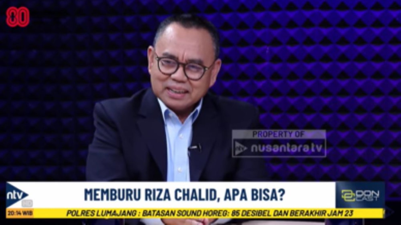 Mantan Menteri ESDM Sudirman Said dalam program DonCast Nusantara TV