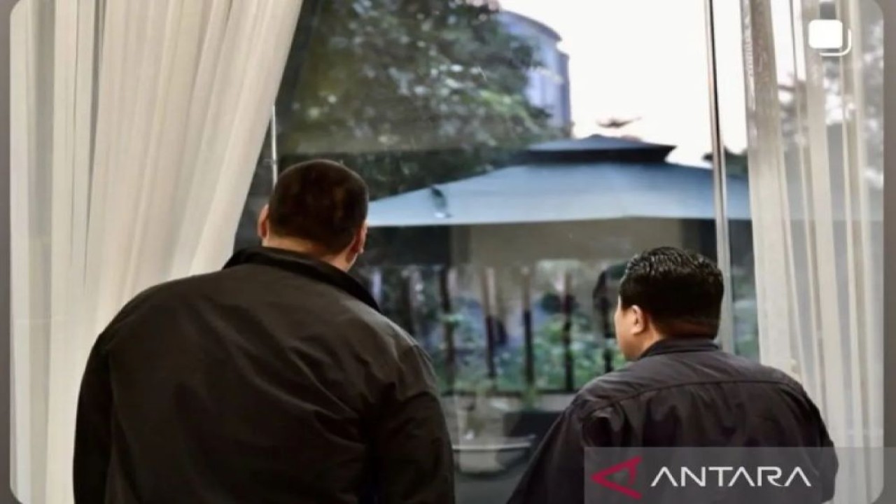 Tangkapan layar - Unggahan foto kebersamaan Dito Aryo Tedjo dan Erick Thohir yang diposting di media sosial pribadi @ditoaryotedjo di Jakarta, Rabu (17/9/2025). ANTARA/HO-Dito Aryotedjo.