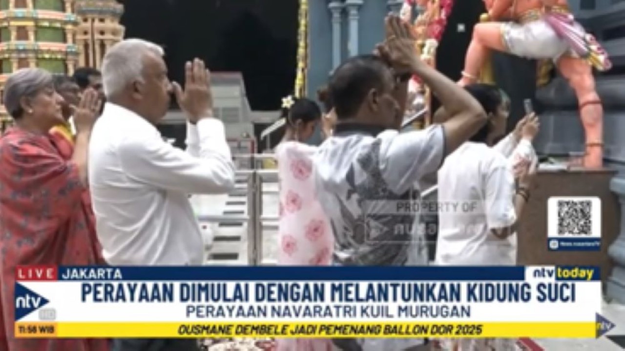 Perayaan Navaratri di Kuil Murugan Jakarta