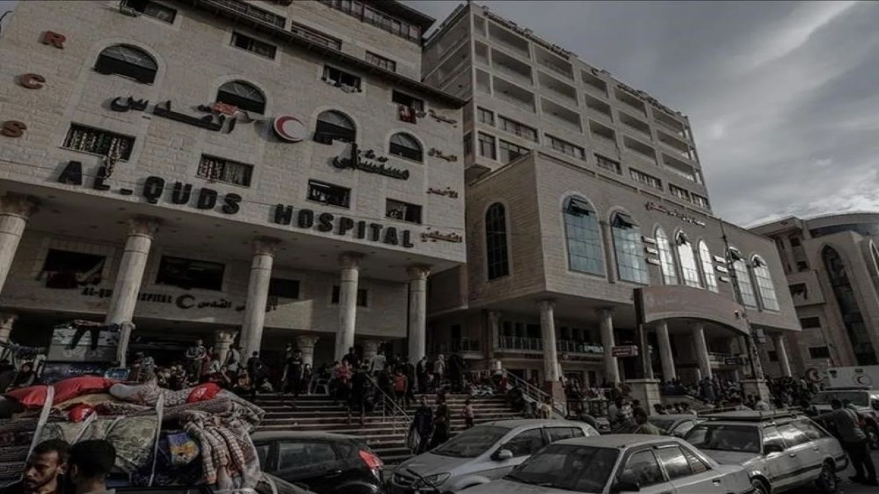 Arsip - Rumah Sakit Al Quds di Kota Gaza, Jalur Gaza, Palestina. (Anadolu)