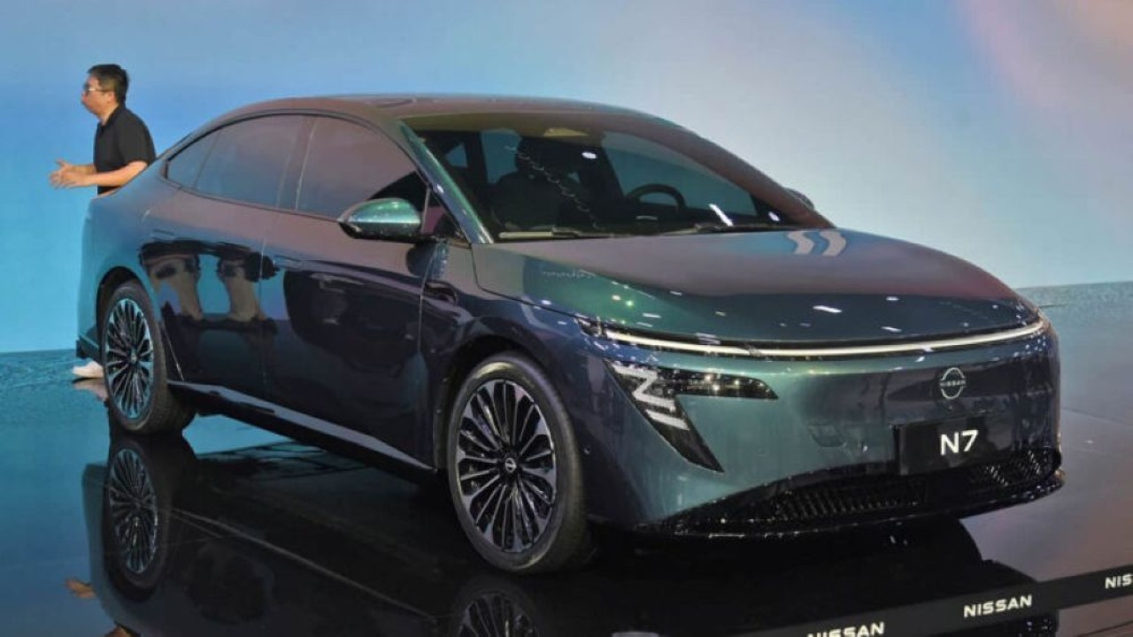 Sedan listrik Nissan N7. (Foto: Istimewa via CarNewsChina)