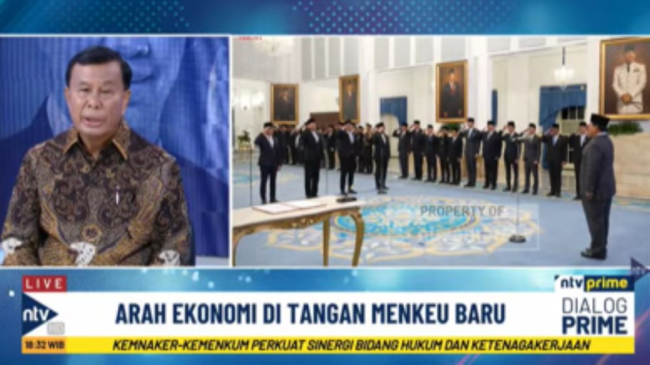 Presiden Komisaris NT Corporation Nurdin Tampubolon dalam Dialog NTV Prime di Nusantara TV