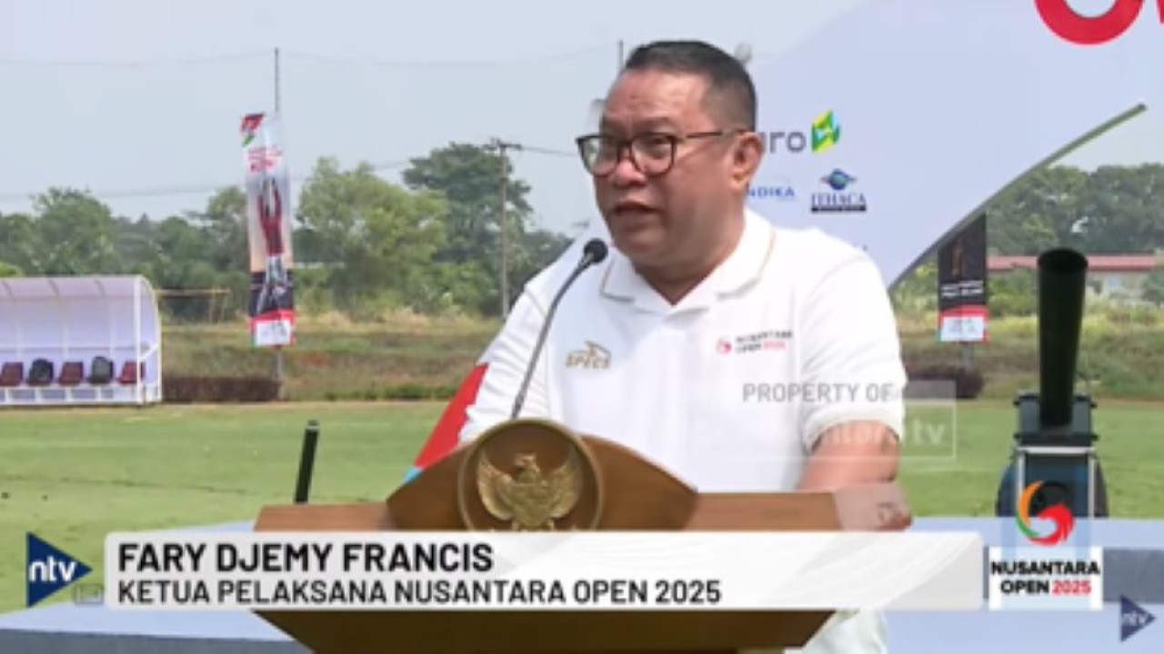 Ketua Pelaksana Nusantara Open 2025 Fary Djemy Francis