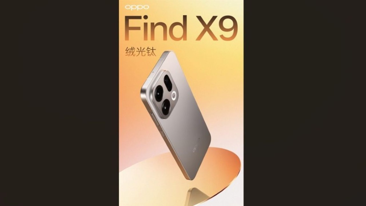 Oppo Find X9. (Foto: Istimewa via Gizmochina)