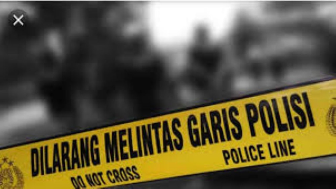 Ilustrasi garis polisi di tempat kejadian perkara/ist