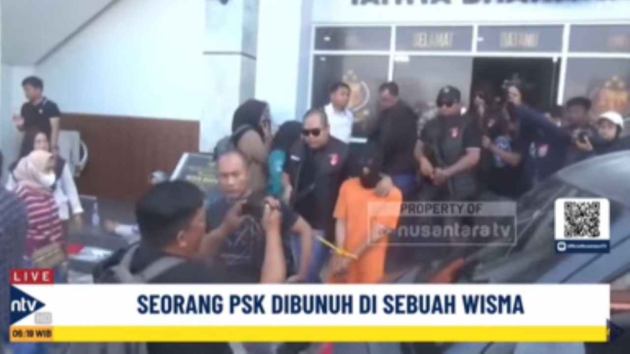 Y pelaku pembunuhan terhadap wanita PSK di Sidrap digiring personel kepolisian