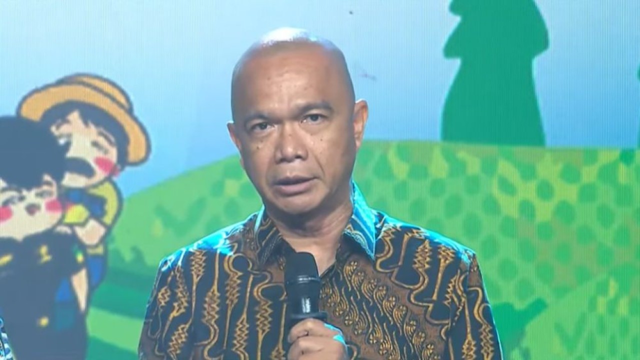 Jamintel Kejaksaan Agung RI, Reda Mantovani saat menghadiri acara Abraham Live in Banten bersama Kejaksaan Tinggi Banten di Nusantara Hall 3, ICE BSD City, Kabupaten Tangerang, Senin, 29 September 2025.