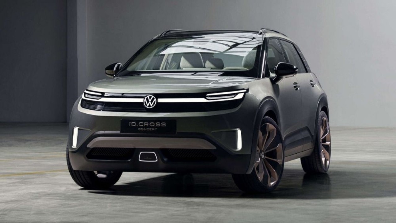 Volkswagen memperkenalkan SUV listrik ID. CROSS Concept. (Foto: Istimewa via ArenaEV)