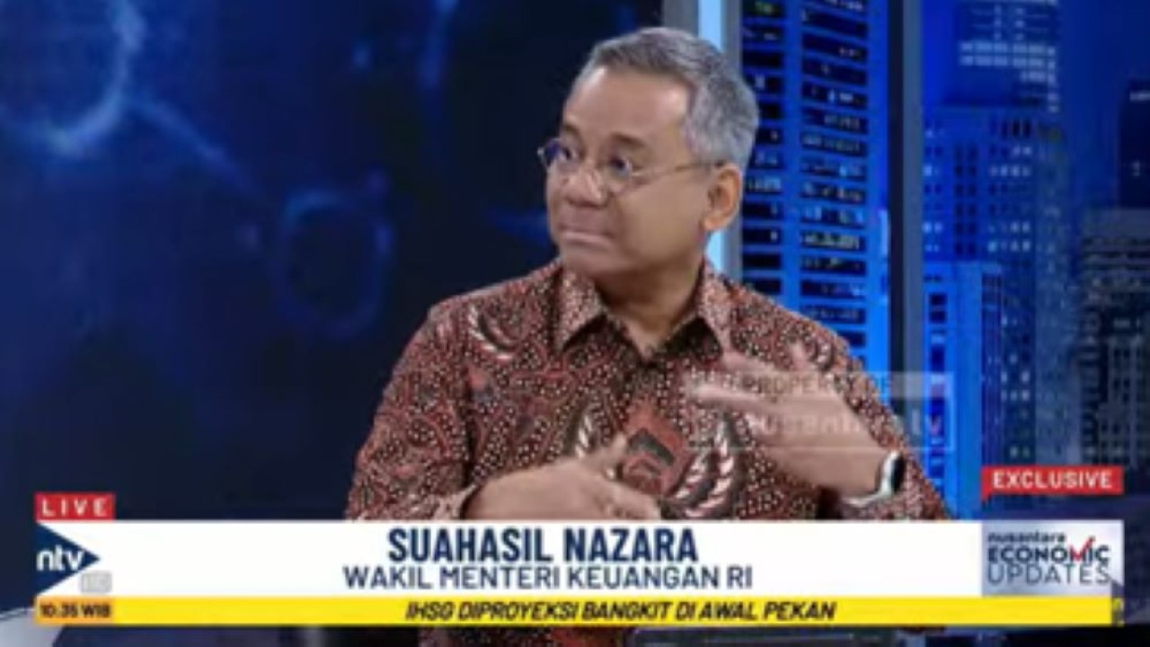 Wakil Menteri Keuangan RI Suahasil Nazara dalam wawancara ekslusif di program Nusantara Economics Updates Nusantara TV