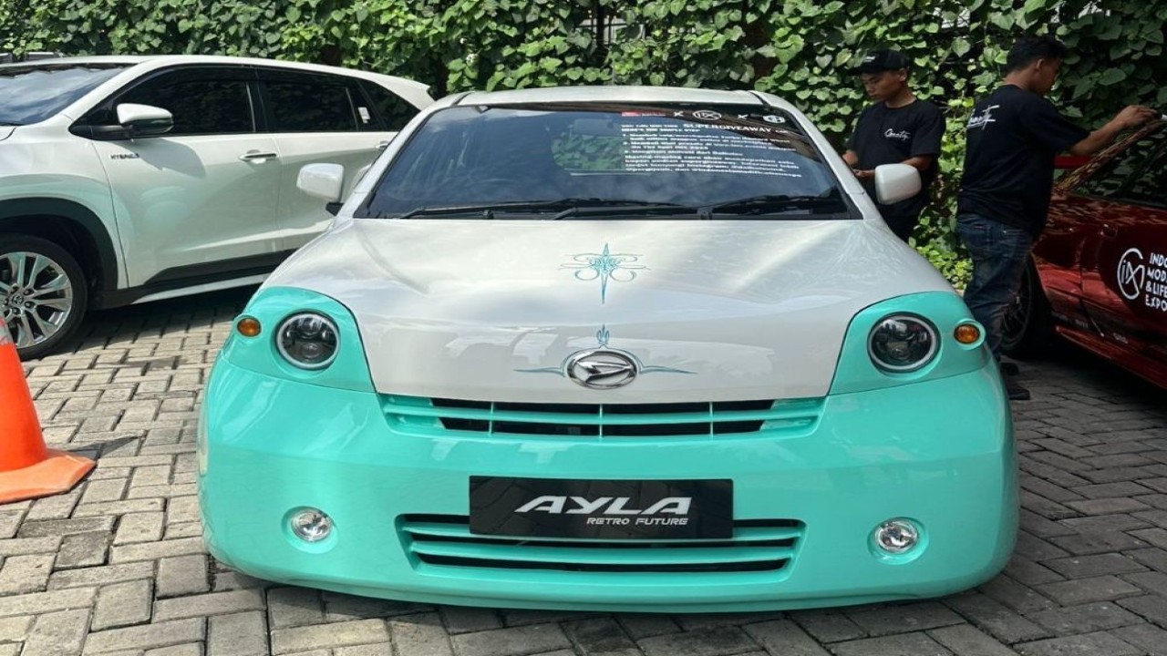 Daihatsu Ayla Retro Future dengan perpaduan gaya klasik dan sentuhan modern yang stylish dan menginspirasi. (Foto: Istimewa)