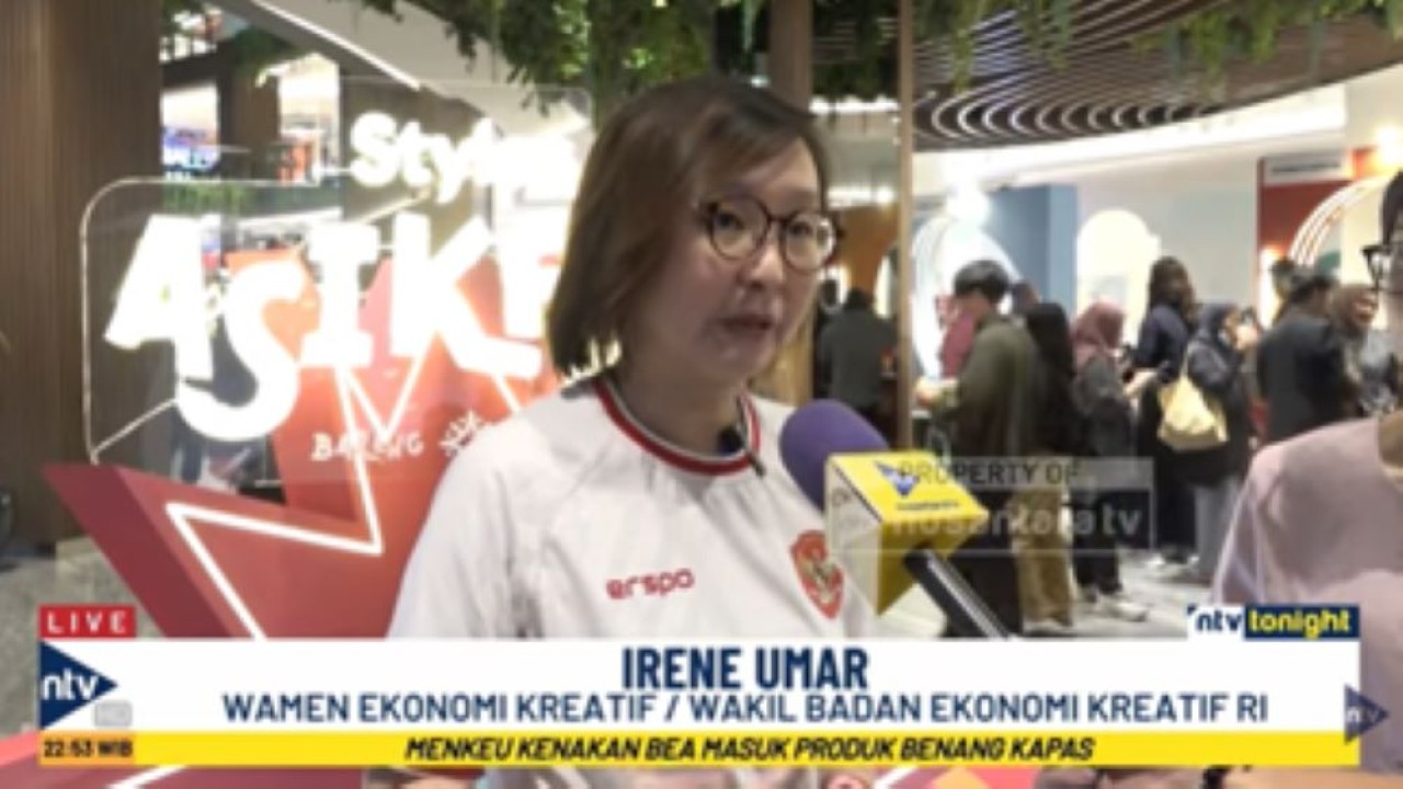 Wamen Ekonomi Kreatif/Wakil Badan Ekonomi Kreatif RI Irene Umar