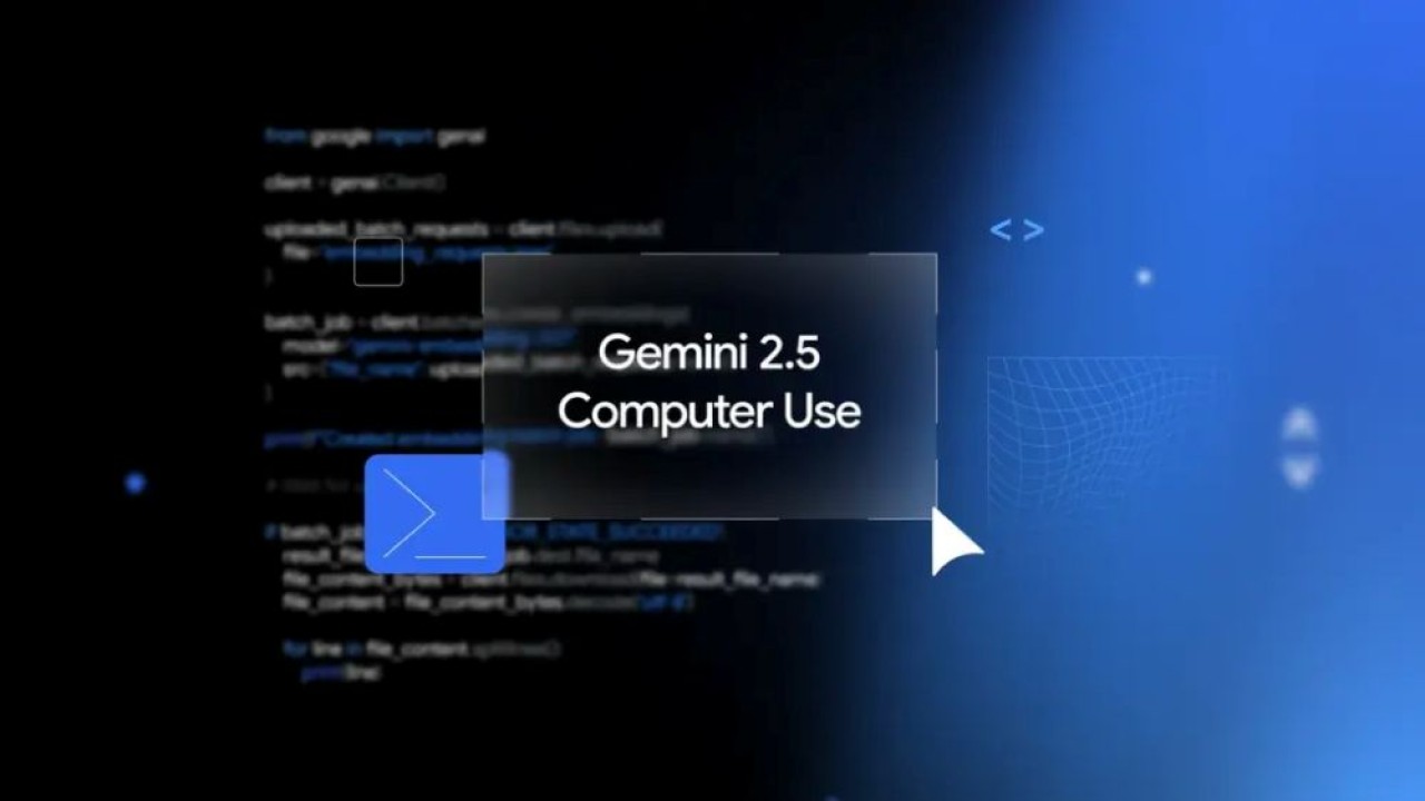 Google meluncurkan Gemini 2.5 Computer-Use. (Foto: Istimewa via Gizmochina)