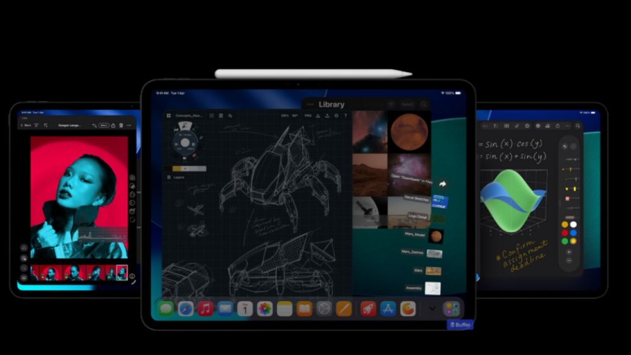 Apple iPad Pro 2025 ditenagai chip M5. (Foto: Istimewa via Gizmochina)