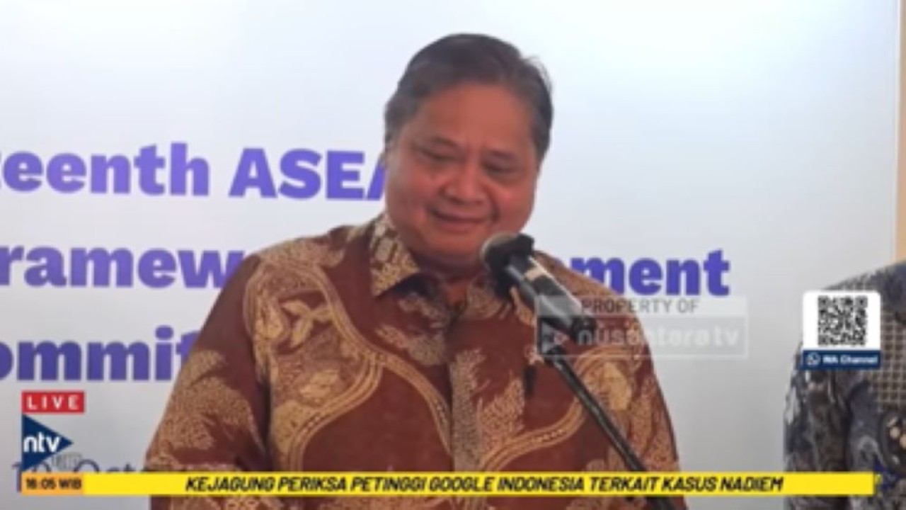 Menko Perekonomian Airlangga Hartarto