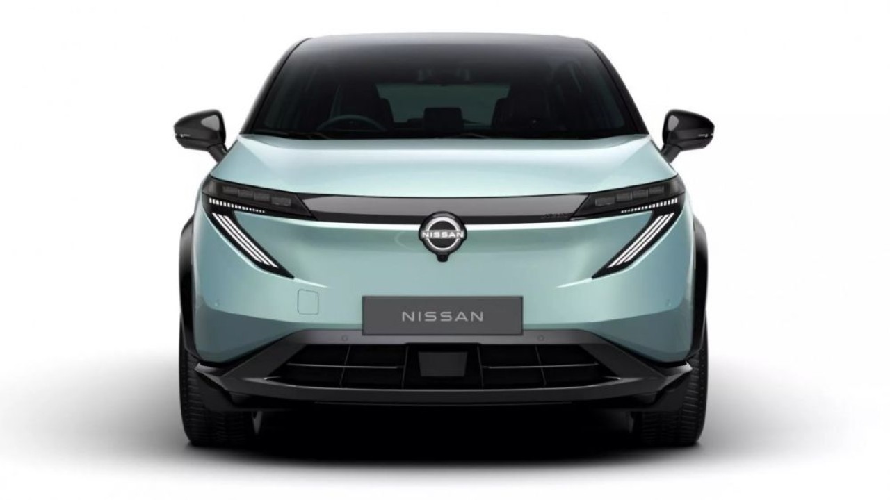 Nissan memperkenalkan tampilan baru dari crossover listrik mereka, Nissan Ariya. (Foto: Istimewa via ArenaEV)