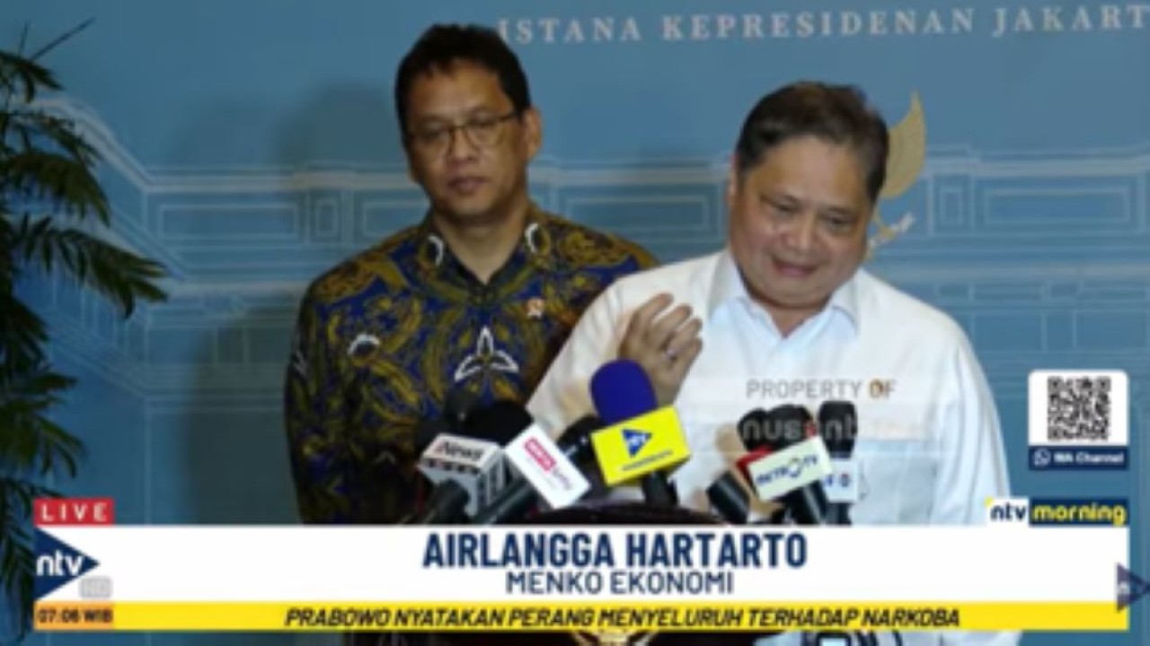 Menko Perekonomian Airlangga Hartarto