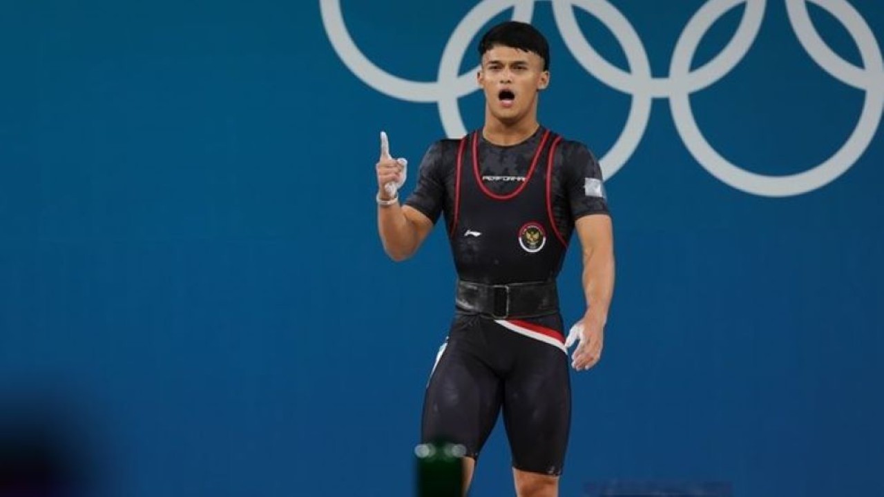 Rizki Juniansyah merebut emas pada Olimpiade Paris 2024 (NOC Indonesia)