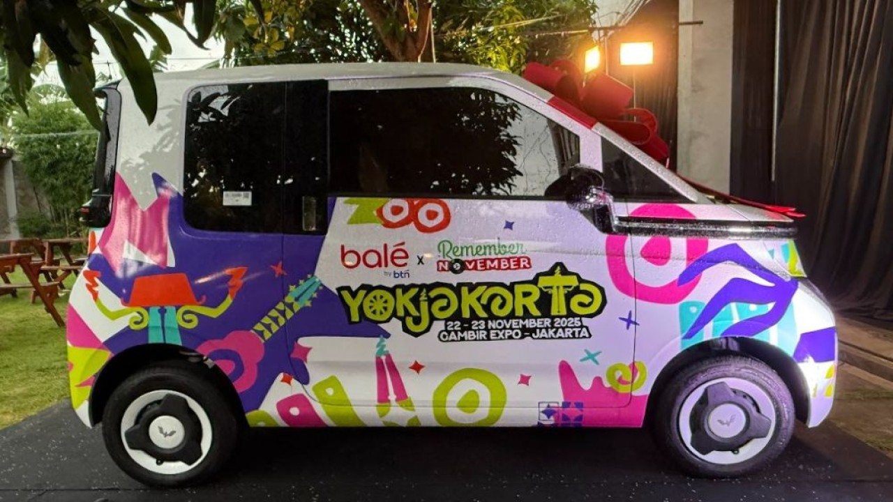 Wuling New Air ev Lite menjadi hadiah utama di festival musik Remember November Vol.3 - Yokjakarta. (Foto: Istimewa)