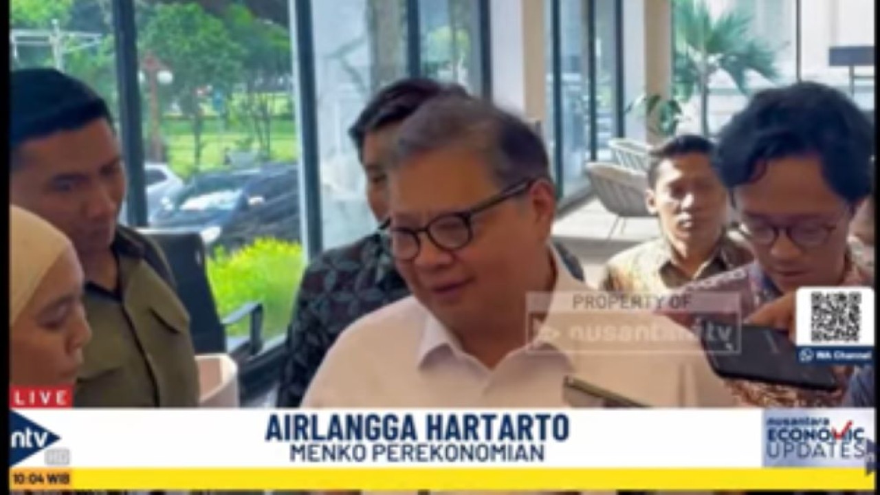 Menko Perekonomian Airlangga Hartarto