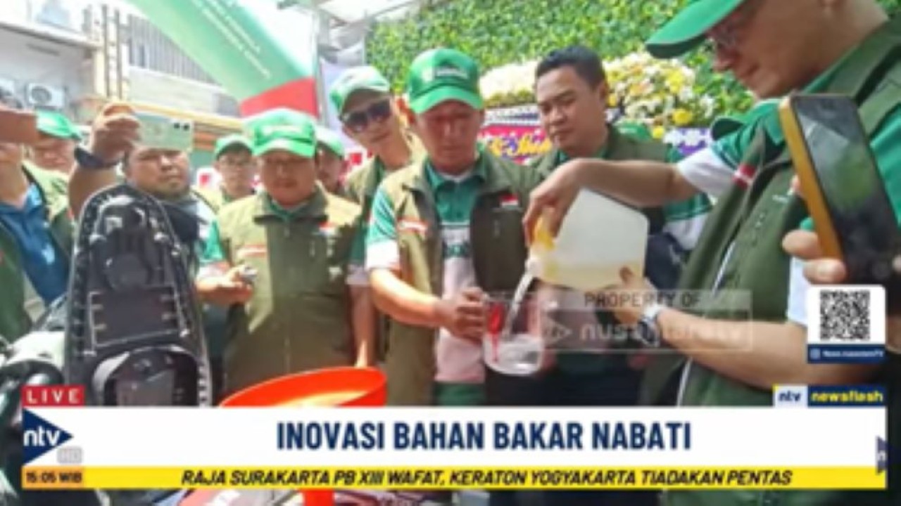 Peluncuran sekaligus pengujian inovasi bahan bakar nabati Bobibos