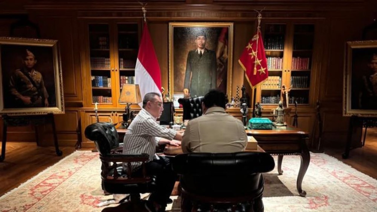 Presiden Prabowo Subianto kembali menggelar pertemuan empat mata dengan Wakil Ketua DPR Sufmi Dasco Ahmad (instagram)