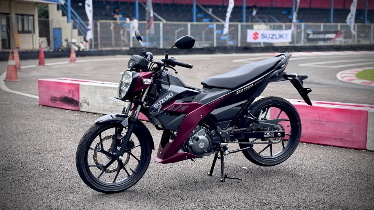 PT Suzuki Indomobil Sales (PT SIS) resmi meluncurkan evolusi terbaru dari motor legendaris mereka, Suzuki Satria PRO dan Satria F150. (Foto: Istimewa)