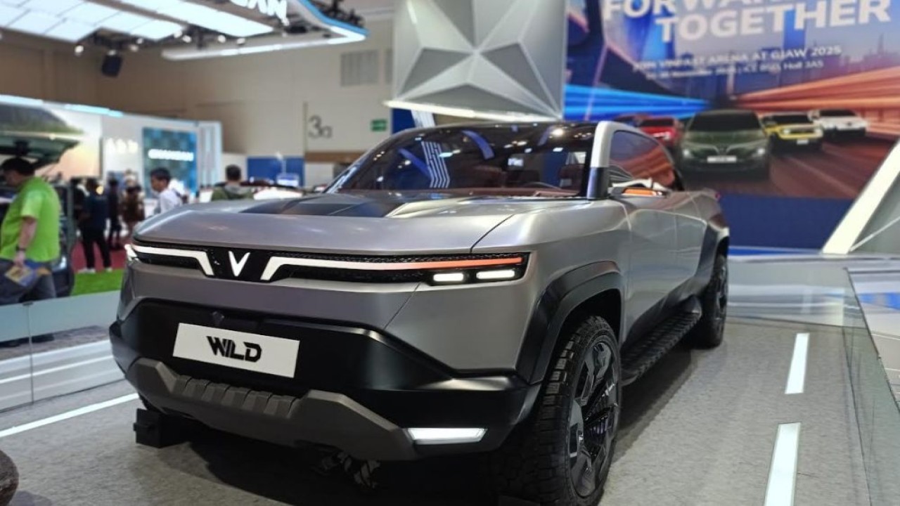 VinFast Wild Concept mejeng di GJAW 2025. (Foto: Adiantoro/NTV)