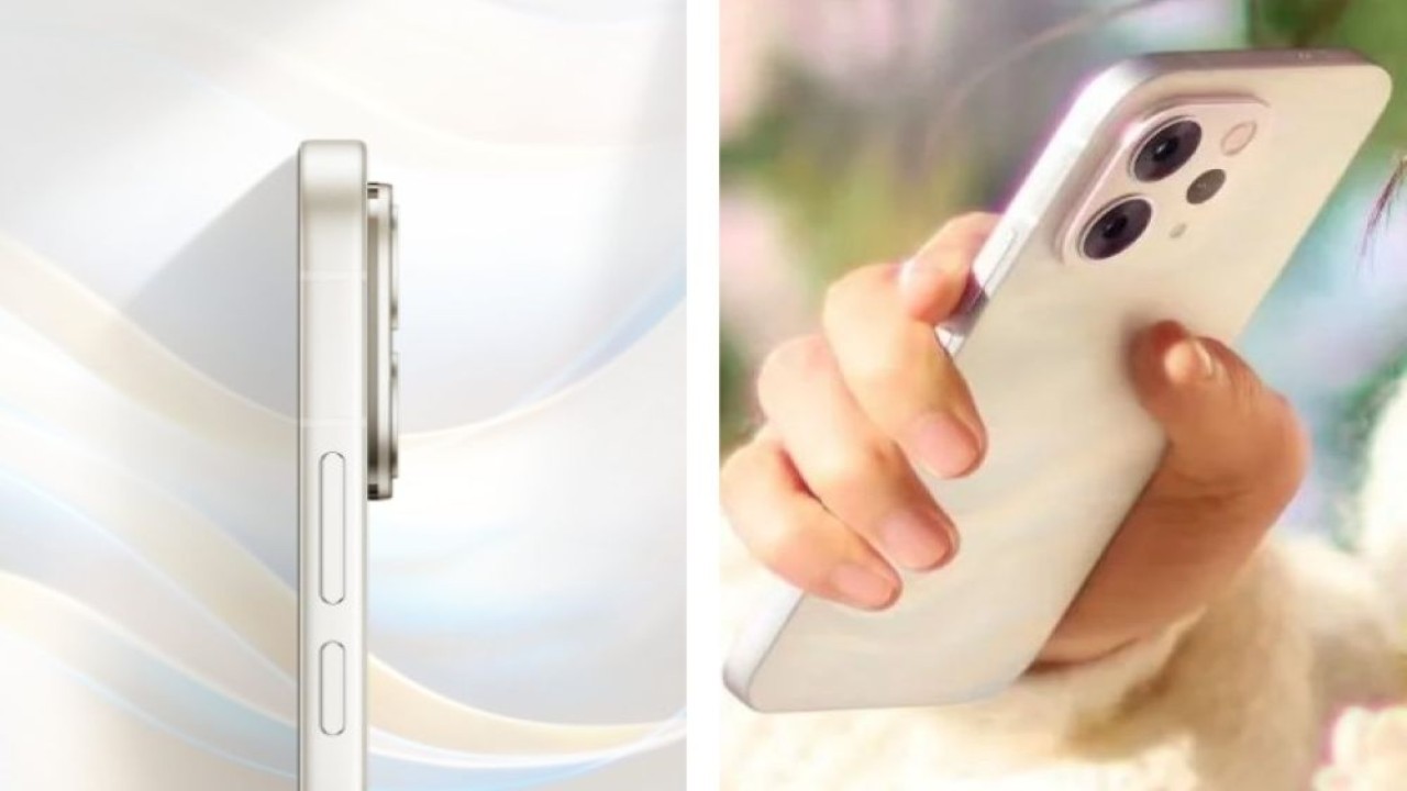 Gambar teaser menunjukkan tampilan samping seri Vivo S50. (Foto: Istimewa via Gizmochina)