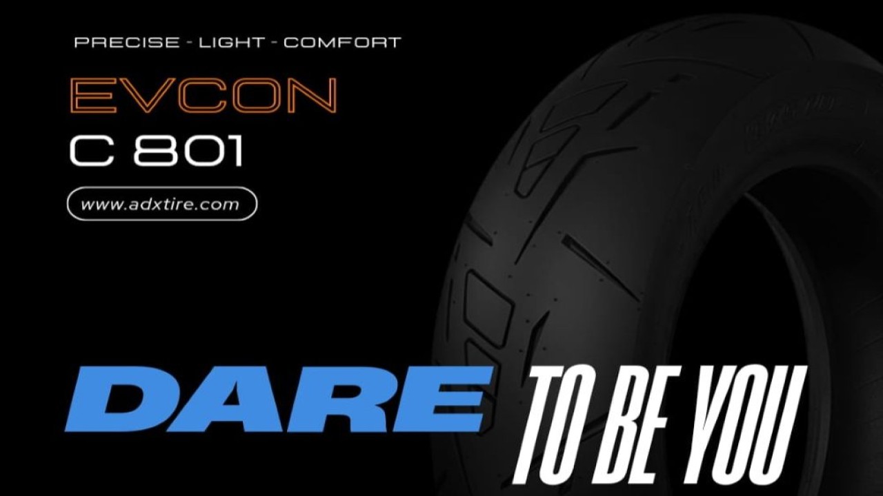 ADX Tire memperkenalkan ban barunya, Evcon. (Foto: Istimewa)