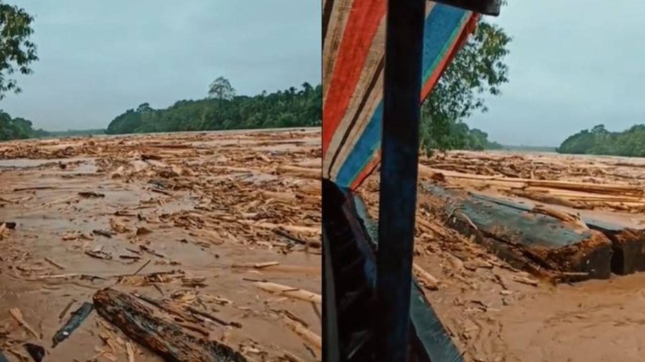 Banjir Bandang di Tapanuli Tengah (TikTok)