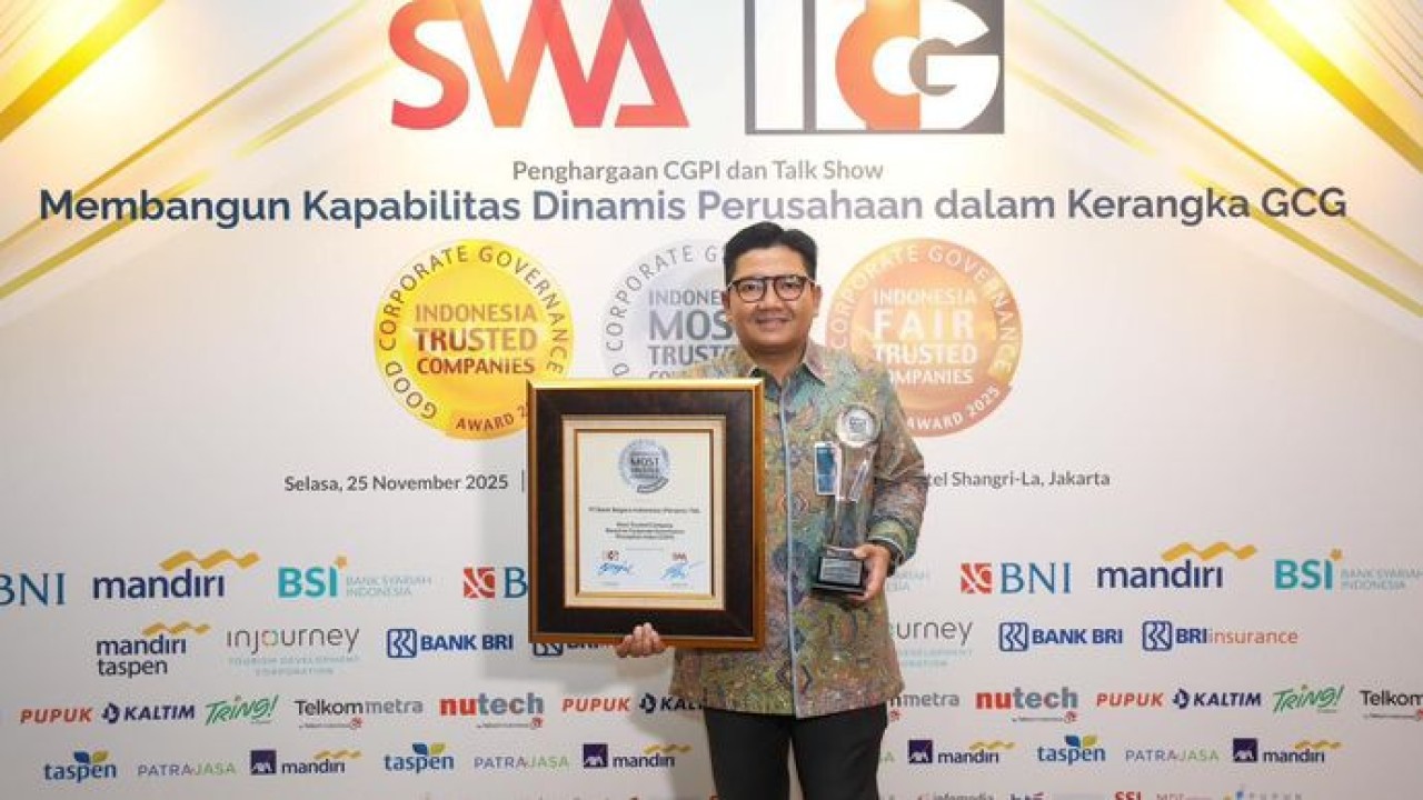 PT Bank Negara Indonesia (Persero) Tbk (BNI) kembali memperoleh The Most Trusted Company dalam ajang Corporate Governance Perception Index (CGPI) Award 2025.